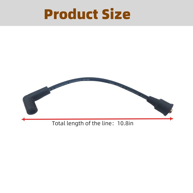 Narcilors 3 Pcs 18-8819-1 Premium MagForce 7 Inch 7MM Marine Spark Plug Wire Lead Replacement for Mercury/Marine - Image 2